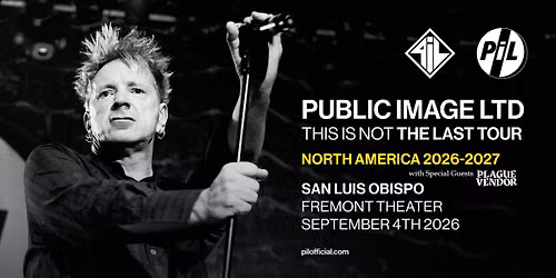 Public Image Ltd. LIVE at Fremont Theater