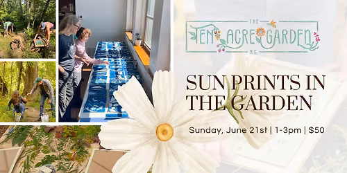 Sun Prints in the Garden--Father's Day