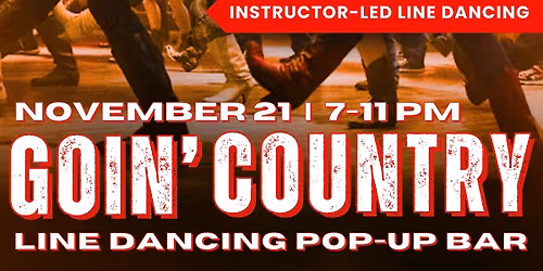 Goin' Country Line Dancing Pop-Up Bar