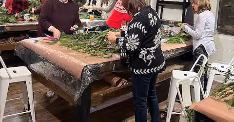 Fresh Christmas Wreath Making Workshop