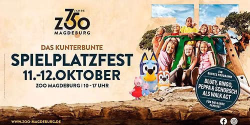 Das kunterbunte Spielplatzfest am 11./12.10.2025