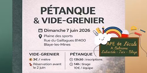 vide-grenier Blaye les mines