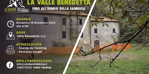 La Valle Benedetta fino all'Eremo della San Buca con pranzo a ristornate