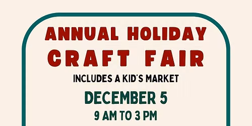 Annual Holiday Craft Fair