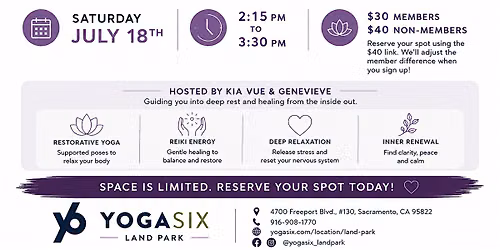 Restorative + Reiki Session