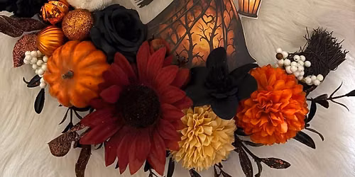 Witch Lantern Wreath Class at Be U Nutrition