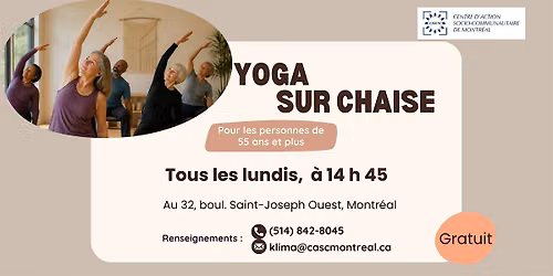 Yoga sur chaise - 55+