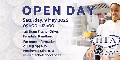 OPEN DAY - 9 May 2026 - HTA School of Culinary Art
