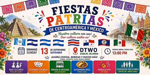 Fiestas Patrias de Centroamerica y Mexico