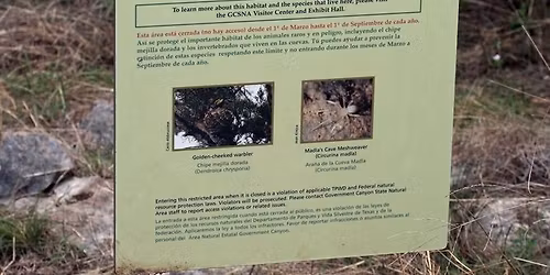 Guided Hike to the Protected Habitat Area