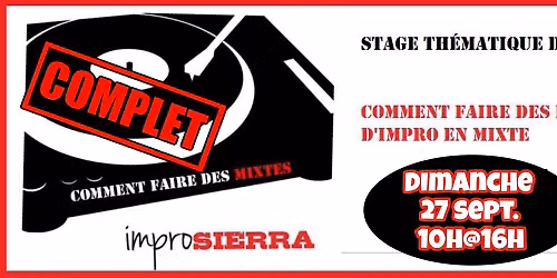 Stage d'impro th\u00e9matique : Les D\u00e9buts de Mixtes (27 sept.)