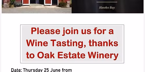 Oak Estate Winery Wine Tasting Evening