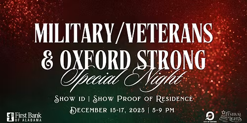 Special Night: Military, Veterans & Oxford Strong \u2013 Night One