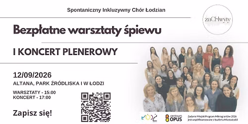 Spontaniczny Inkluzywny Ch\u00f3r \u0141odzian - Bezp\u0142atne warsztaty