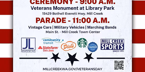 City of Mill Creek Veteran\u2019s Day parade with Mustangs Northwest
