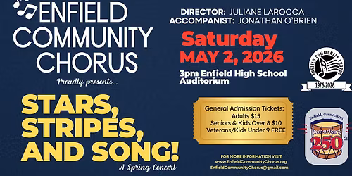 Stars, Stripes, and Song! Spring Concert:  50 Years of the ECC and America's 250th anniversary!
