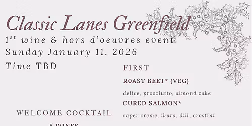 Wine & Hors d\u2019oeuvres Event