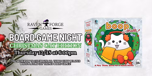 Board Game Night: Boop The Halls Cat Edition