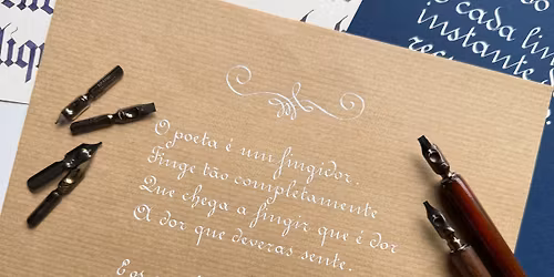 OFICINAS DE CALIGRAFIA \u2014 CALIGRAFIA EM LETRA REDONDA (OU LETRA FRANCESA)