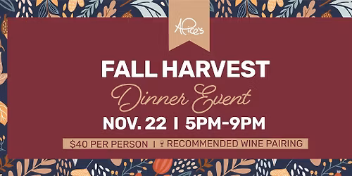 Fall Harvest Dinner Event