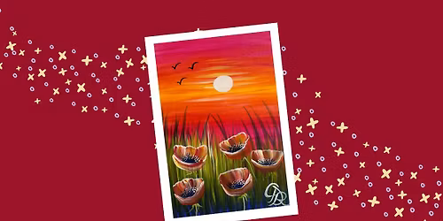 Grown Up Paint Along - Poppies