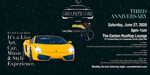 Cars Under Stars featuring Las Olas Capital Arts