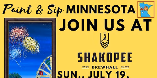 July 19 Paint & Sip at Shakopee Brewhall - Brewery & Coffee House