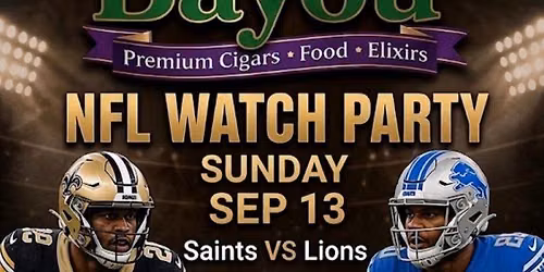 Saints Sunday at Don Villavaso on the Bayou