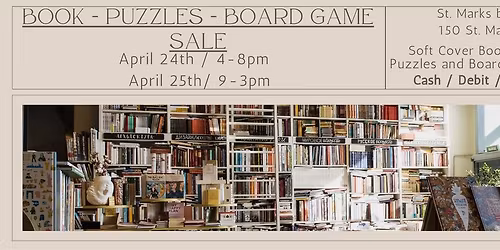 Book, Puzzle, and Board Game Sale