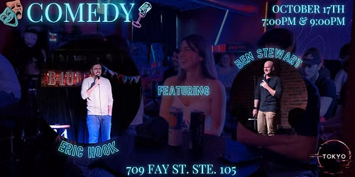LIVE COMEDY at The Tokyo Club - Eric Hook & Ben Stewart!!