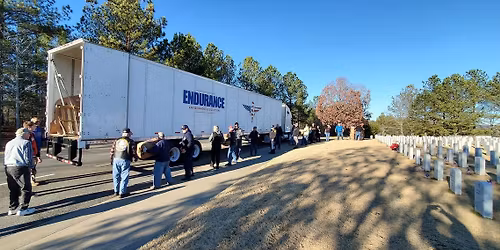 Wreaths Across America Truck unloading