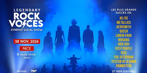LEGENDARY ROCK VOICES \u2022 18 Novembre 2026