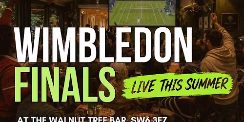 WIMBLEDON FINALS LIVE ON THE BIG SCREEN | Bar | Great Food