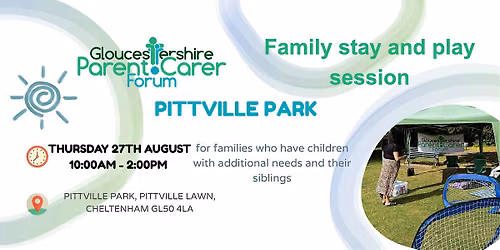 Pittville Park family Stay and Play August 2026