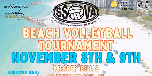 SSOVA's Crabby Bill's St.Pete, Beach Volleyball Tournament