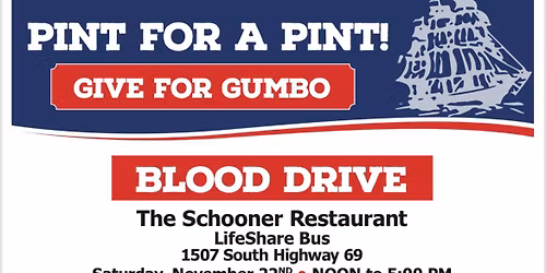 The Schooner Blood Drive 