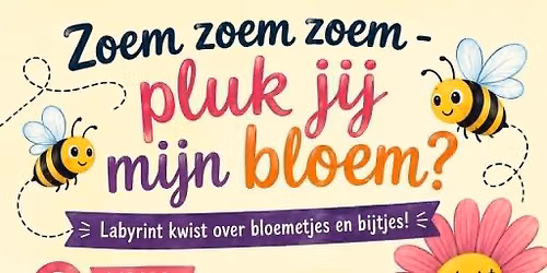 Labyrint kwist over bloemetjes en bijtjes!