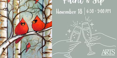 Paint & Sip - Winter Cardinals with April Garner 
