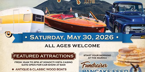  Wood & Glory XXVIII Antique & Classic Boat, Car & Vintage Trailer Show