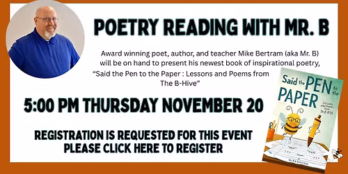 Poetry Reading with Mr. B