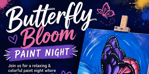 Butterfly Bloom Paint Night
