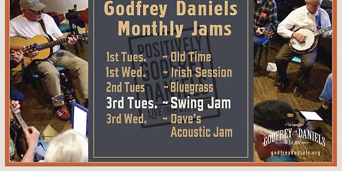 \ud83c\udfb7\ud83c\udfb9 \ud83c\udfb8 Third Tuesday Free Swing Music Jam 