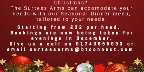 CHRISTMAS DINNER SOCIAL EVENINGS