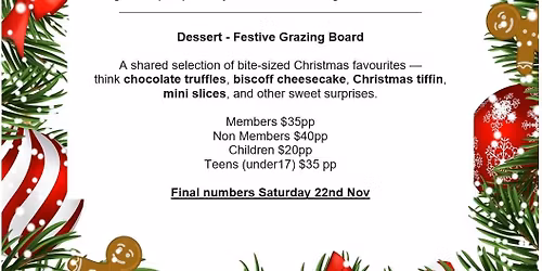 Christmas Dinner- Catering by Bees Knees