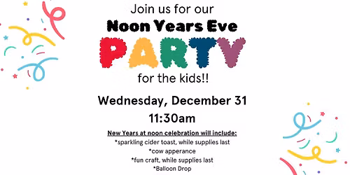 NOON Year's Eve Party (for the kids)