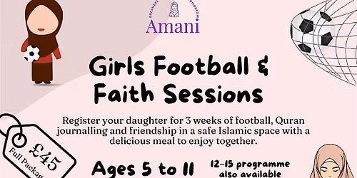 Girls Football & Faith Sessions \u2013 3 Week Programme
