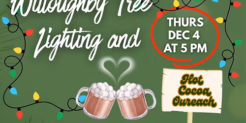 Tree Lighting and Hot Cocoa Outreach