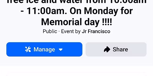 free ice and water 