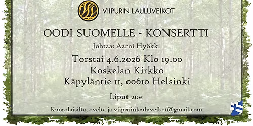 Oodi Suomelle - konsertti