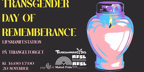 Ljusmanifestation: Transgender day of Remembrance